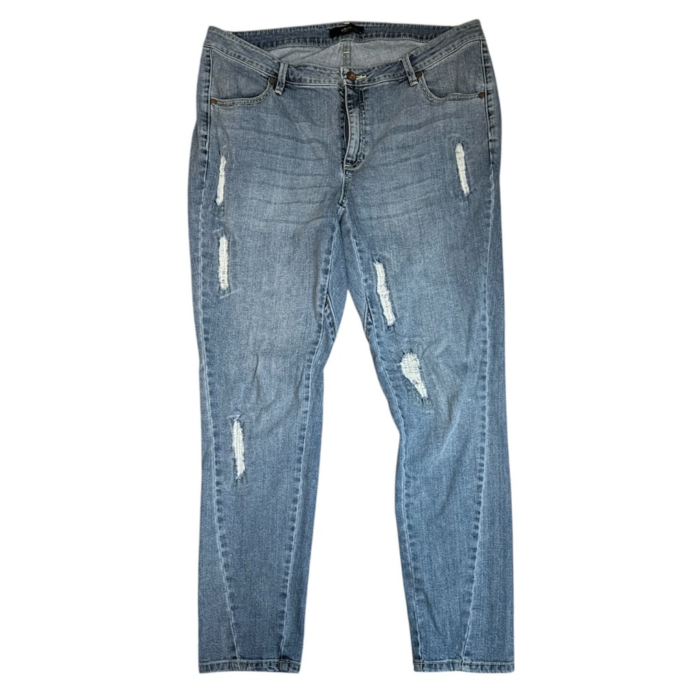 Ellos Light Blue Distressed Skinny Jeans